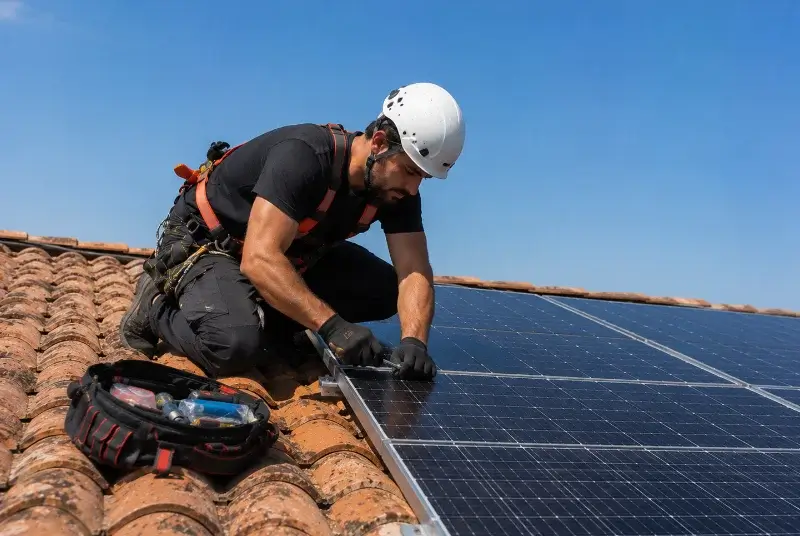 Maintenance et monitoring de panneaux solaires à Cesseras