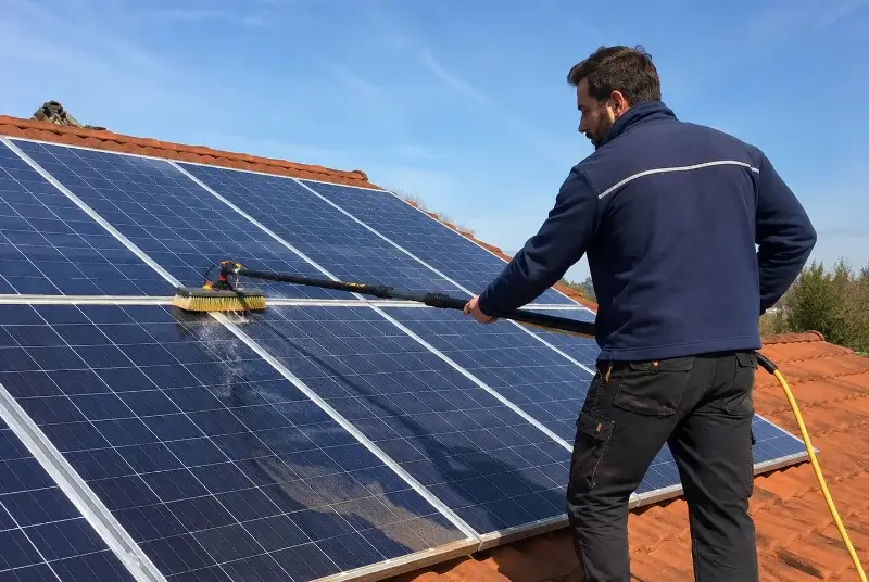 Nettoyage et entretien de panneaux solaires à Cesseras